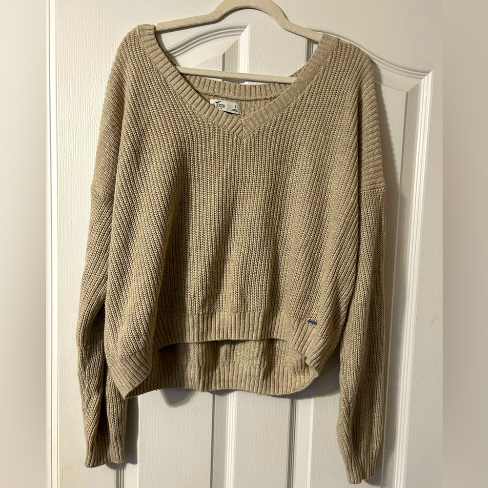 Hollister Oversized Wide V-Neck Sweater